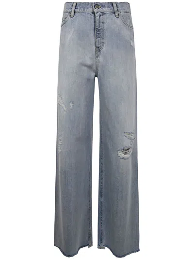 GOLDEN GOOSE GOLDEN GOOSE JOURNEY W`S MELODY BOYFRIEND PANT DESTOYED BLEACHED DENIM CLOTHING