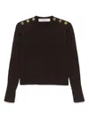 Golden Goose Brown Wool Blend Sweater In Brown