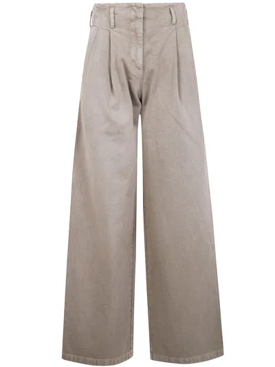 GOLDEN GOOSE GOLDEN GOOSE "JOURNEY W'S" PANT WIDE LEG COTTON DENIM FULL SKY WASH CLOTHING