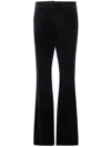 Golden Goose "journey W's" Slightly Flared Pant Penelope Cotton Velvet Clothing In Black