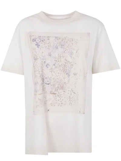 GOLDEN GOOSE GOLDEN GOOSE "JOURNEY W`S" T-SHIRT REGULAR GAUZE COTTON JERSEY WITH PRINT