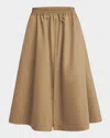 Golden Goose Midi A-line Circle Skirt Morena In Neutral