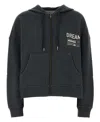 Golden Goose Deluxe Brand Dark Grey Cotton Oversize Ottaviano Sweatshirt In Black
