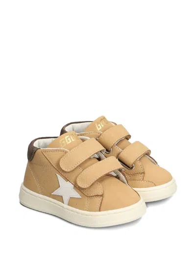 Golden Goose Babies' June Ballstar Leather Sneakers In Neutral