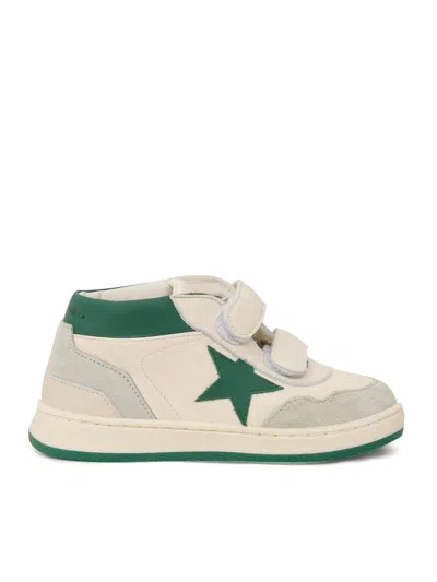 Golden Goose June Basket Nappa Upper Suede Toe And Spur Leather Star A In White