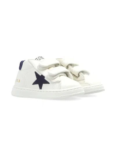 Golden Goose Babies' June Star-embellished Sneakers In White
