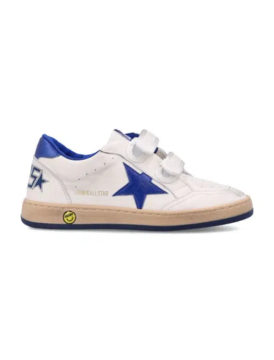 Golden Goose White June Sneakers For Kids With Star And Logo