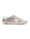 Golden Goose Old School Sneaker In Platinum/cream Glitter In Multi