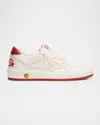Golden Goose Kid's Ball Star Leather Sneakers, Toddler/kid