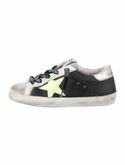 Pre-owned Golden Goose Babies' Kid's Boys Pattern Printed Lace Up Sneakers With Half Stars At The Side In Multi