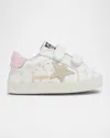 Golden Goose Kid's Old School Nappa Leather And Suede Sneakers, Baby