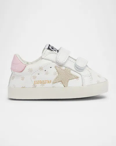 Golden Goose Kid's Old School Nappa Leather And Suede Sneakers, Baby