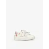 Golden Goose Cream Comb Kids' Baby School Logo-print Leather Low-top Trainers Eur 18 / 2 Uk In Cream Comb