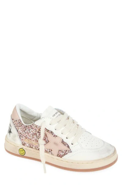 GOLDEN GOOSE GOLDEN GOOSE KIDS' BALL STAR GLITTER LOW TOP SNEAKER