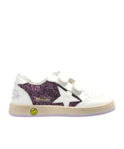 Golden Goose Round Toe Sneakers In White
