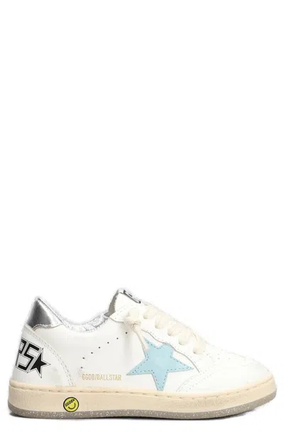 Golden Goose Kids Ball Star Lace In White
