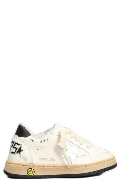 Golden Goose Kids Ball Star Lace In White