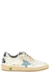 GOLDEN GOOSE GOLDEN GOOSE KIDS BALL STAR-PATCH LACE-UP SNEAKERS