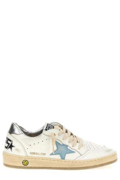 Golden Goose Kids Ball Star-patch Lace-up Sneakers In Multi