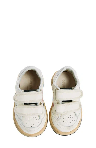 Golden Goose Kids' Ball Star Sneaker In White/ Grey/ Multicolor