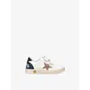 Golden Goose Ball Star Sneakers In Gold Comb