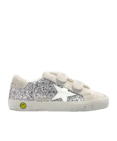 Golden Goose Round Toe Sneakers In Metallic