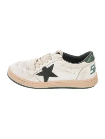 Pre-owned Golden Goose Babies' Kids Boys' Leather Sneakers In White