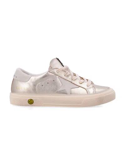 Golden Goose Kids Chic Sneakers For Girls In Neutral