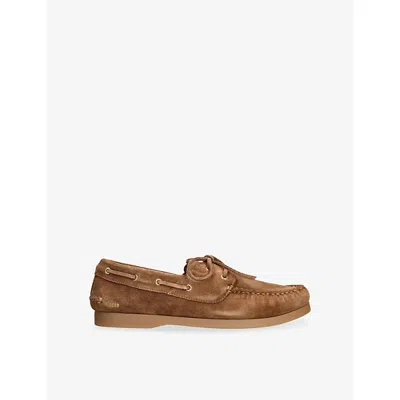 GOLDEN GOOSE KIDS' CRUISE SUEDE LOAFERS