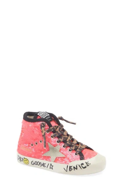 GOLDEN GOOSE GOLDEN GOOSE KIDS' FRANCY PENSTAR SEQUIN HIGH TOP SNEAKER