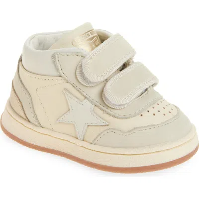 Golden Goose Kids' June Basket Mid Top Sneaker In White/platinum