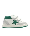 Golden Goose White June Sneakers For Kids With Star In White