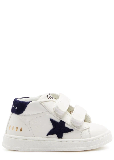 Golden Goose Babies' Kids June Leather Trainers In White