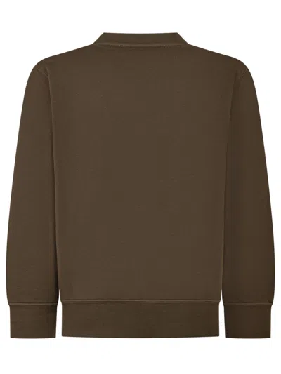 Golden Goose Kids Kids' Logo Front Embroidered Sweatshirt In Brown