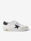 GOLDEN GOOSE KIDS LEATHER SUPER STAR BIO BASED TRAINERS