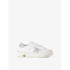 Golden Goose Sneakers In Silver Com