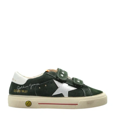 Golden Goose Kids May School Sneakers In Multi