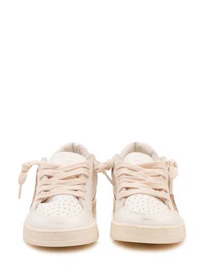 Golden Goose Kids Mini Ballstar Leather Sneakers In White