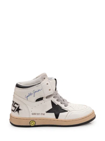 Golden Goose Kids Mini High-top Star Sneakers In Neutral