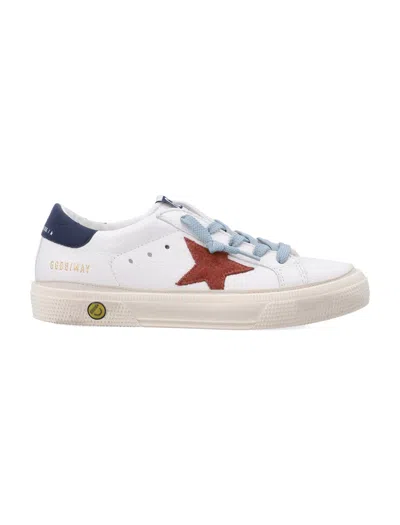 Golden Goose Kids Mini Kids May Sneakers In White