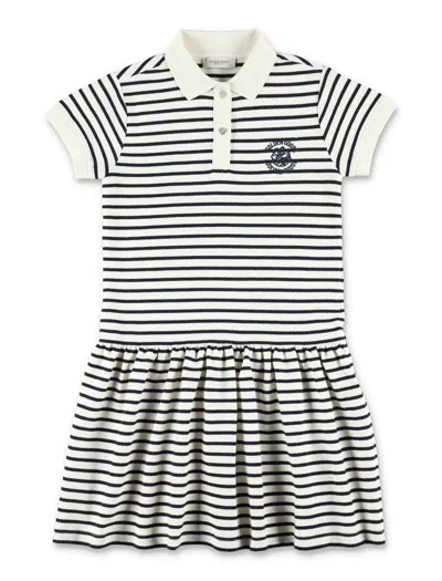 Golden Goose Kids Mini Polo Dress For Girls In Black