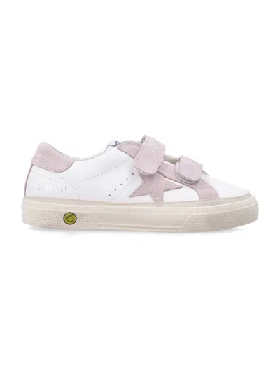 Golden Goose Kids Mini School Sneaker For Kids In White