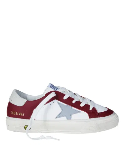 Golden Goose Kids' Mini Sneaker With Double Quarter And Star Design In White