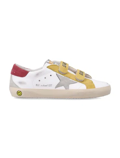 Golden Goose Kids Mini Stylish Sneakers For Boys In White