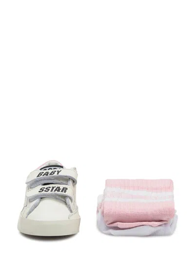 Golden Goose Kids Mini Stylish Sneakers For Kids In Neutral