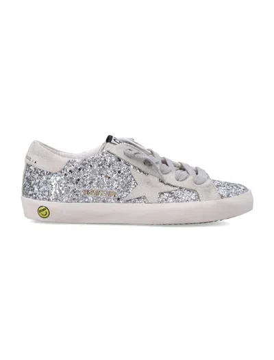 Golden Goose Kids Mini Trendy Sneakers For Girls In Silver