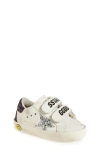Golden Goose Kids' Old School Classic Sneaker In White/silver/brown