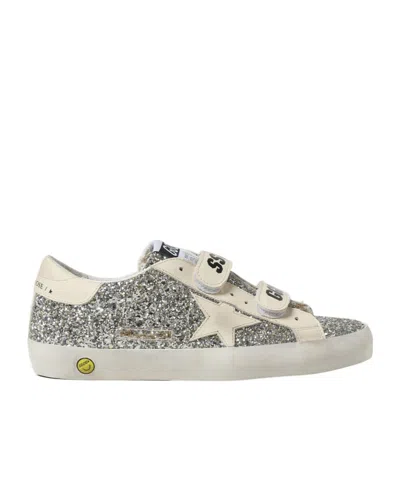 GOLDEN GOOSE GOLDEN GOOSE KIDS OLD SCHOOL GLITTER LACE-UP SNEAKERS