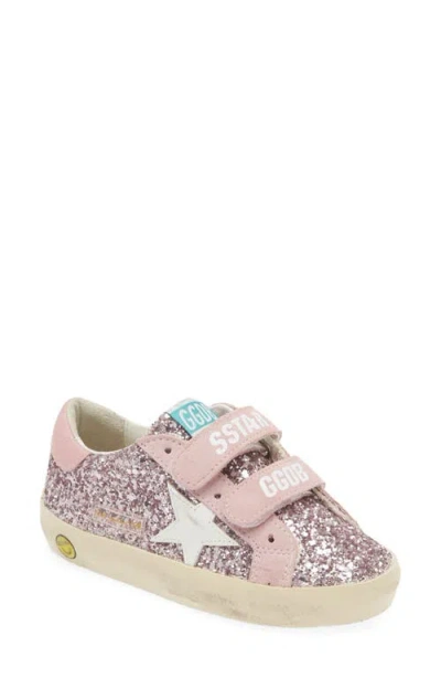 Golden Goose Babies'  Kids' Old School Glitter Low Top Sneaker In Lilac/white/pink