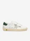 Golden Goose Kids Old School Leather And Suede Star Trainers In Animal Print